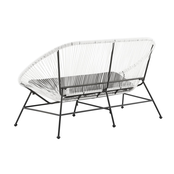 AllModern Evalette Outdoor Patio Loveseat & Reviews Wayfair